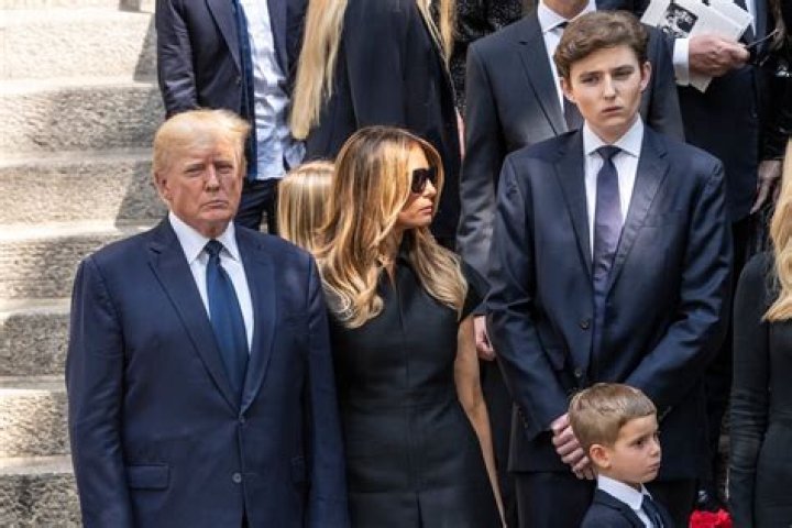 Barron Trump's Moving Tribute To Mother Ivana At Her Funeral