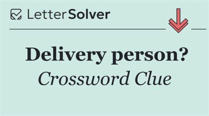Solve The Ultimate Delivery Person Crossword Puzzle