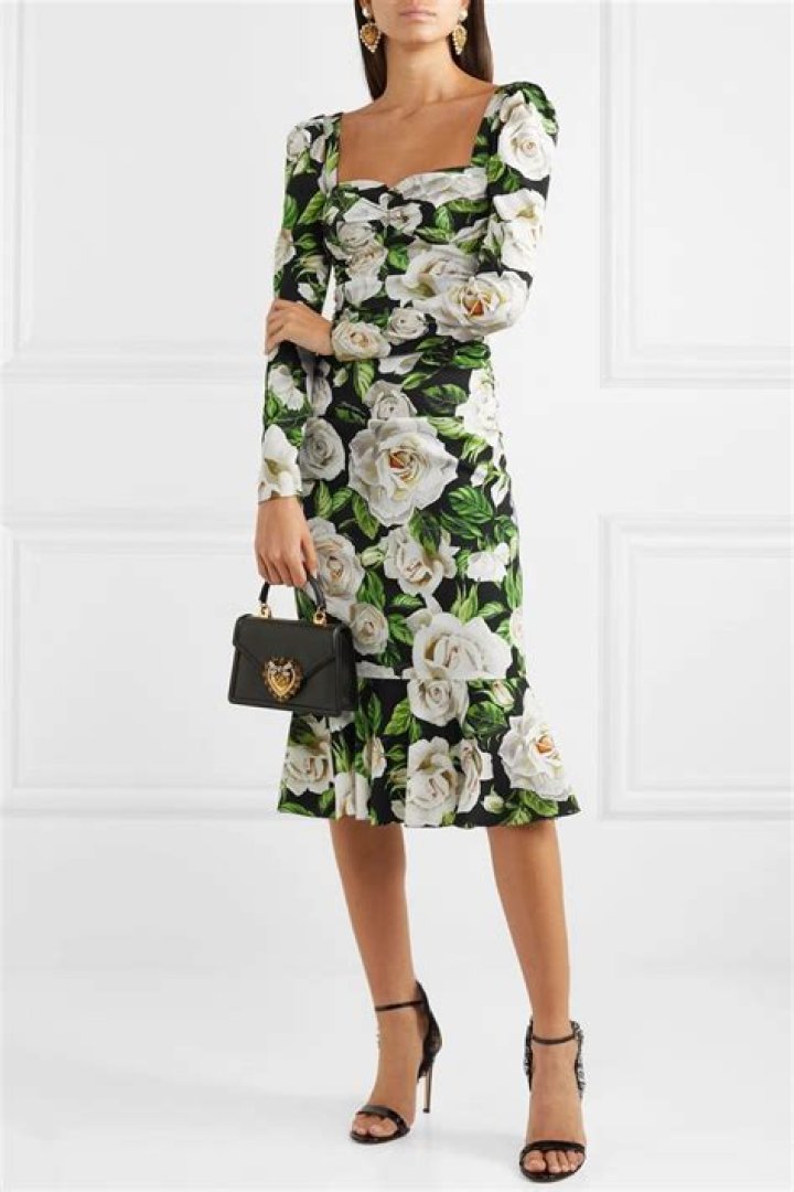 Dolce & Gabbana: Floral Ruch Dress To Elevate Your Style