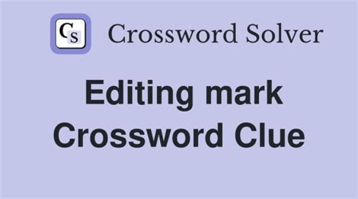 Definitive Guide To Editing Marks Crossword Puzzles