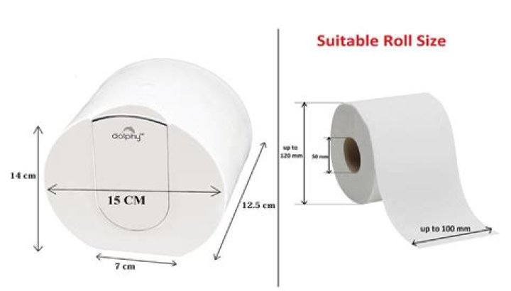 How tall is a toilet paper roll in inches?