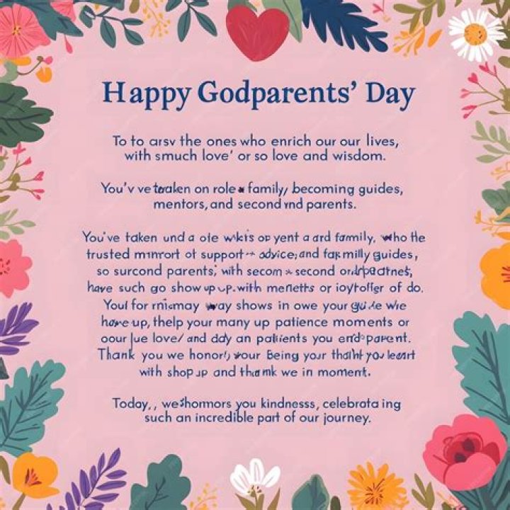 Find Out: Is Today International Godparents Day?