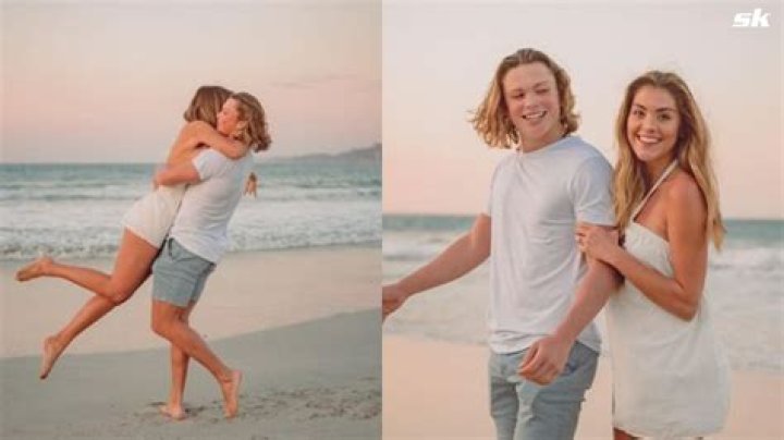 Jackson Holliday pops the question to his girlfriend Chloe Cox ·
