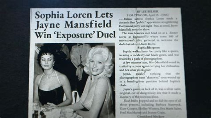 Jayne Mansfield And Sophia Loren: An Iconic Poster