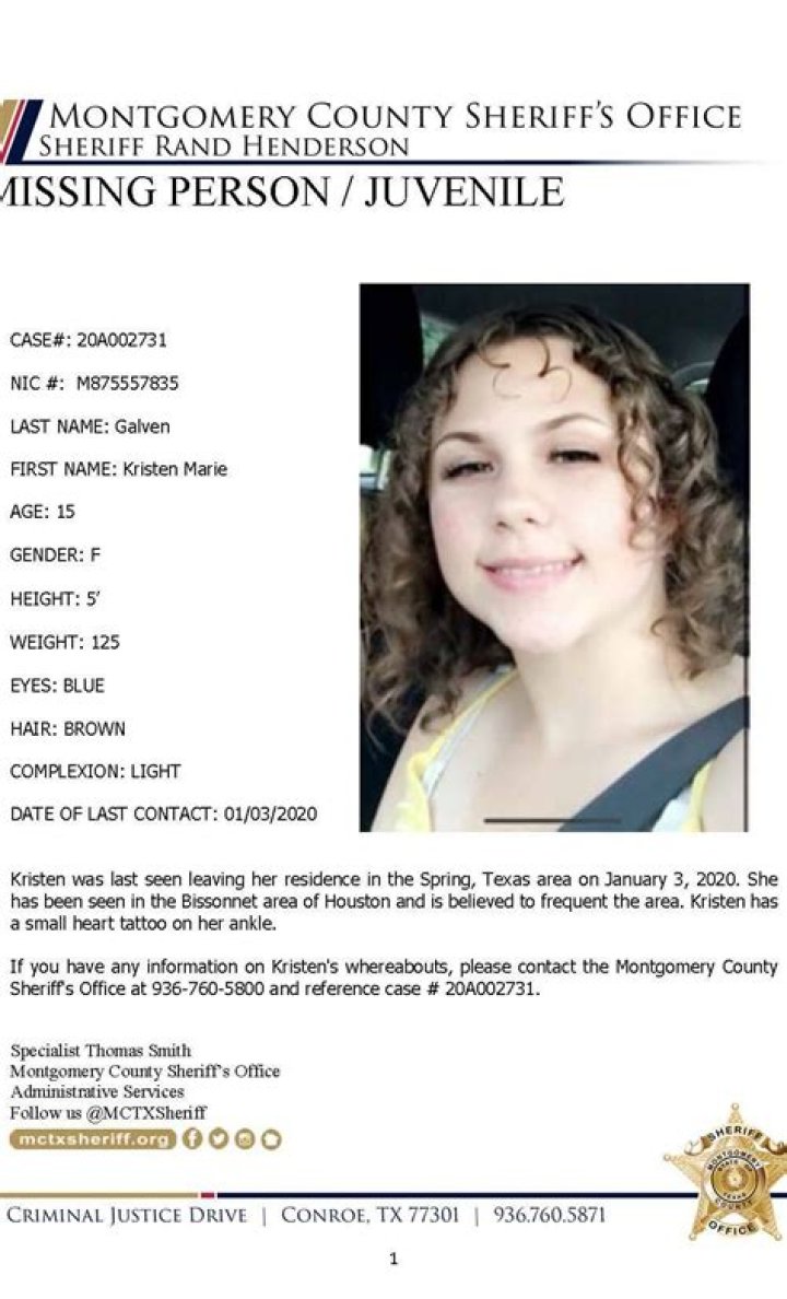 Kristen Galvan | Missing | Is She Found Yet ·