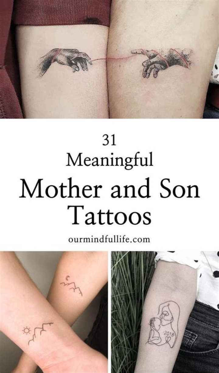 Mother-Son Tattoo Designs That Bond Forever