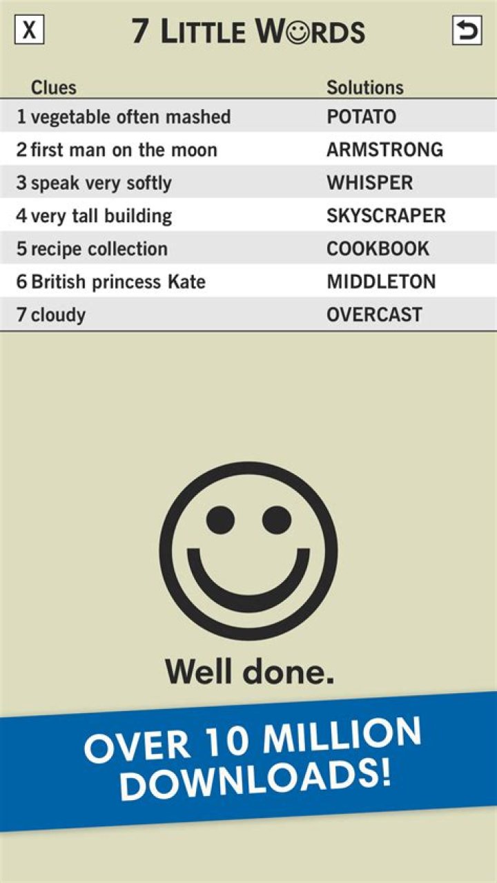 Sassy 7 Little Words Puzzle Clue Answers