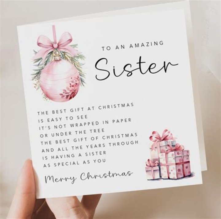 Send Heartfelt Christmas Wishes With Our Exquisite Sister Xmas Cards